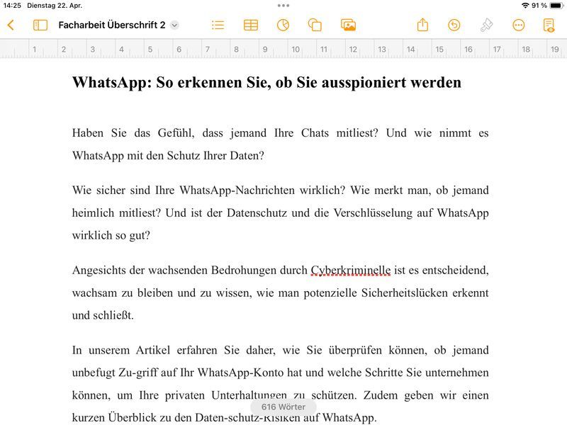 Rohtext grob vorformatiert